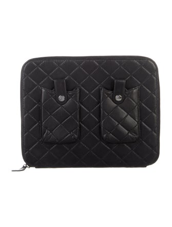 Chanel Double Pocket iPad Case