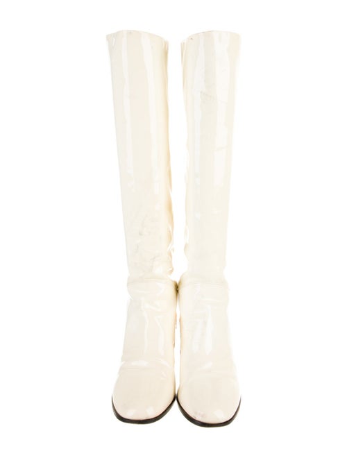 Chanel 2008 Interlocking CC Logo Riding Boots