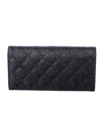 Chanel 2014 Interlocking CC Logo Continental Wallet
