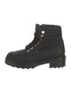 Chanel Interlocking CC Logo Nylon Combat Boots