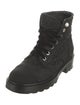 Chanel Interlocking CC Logo Nylon Combat Boots
