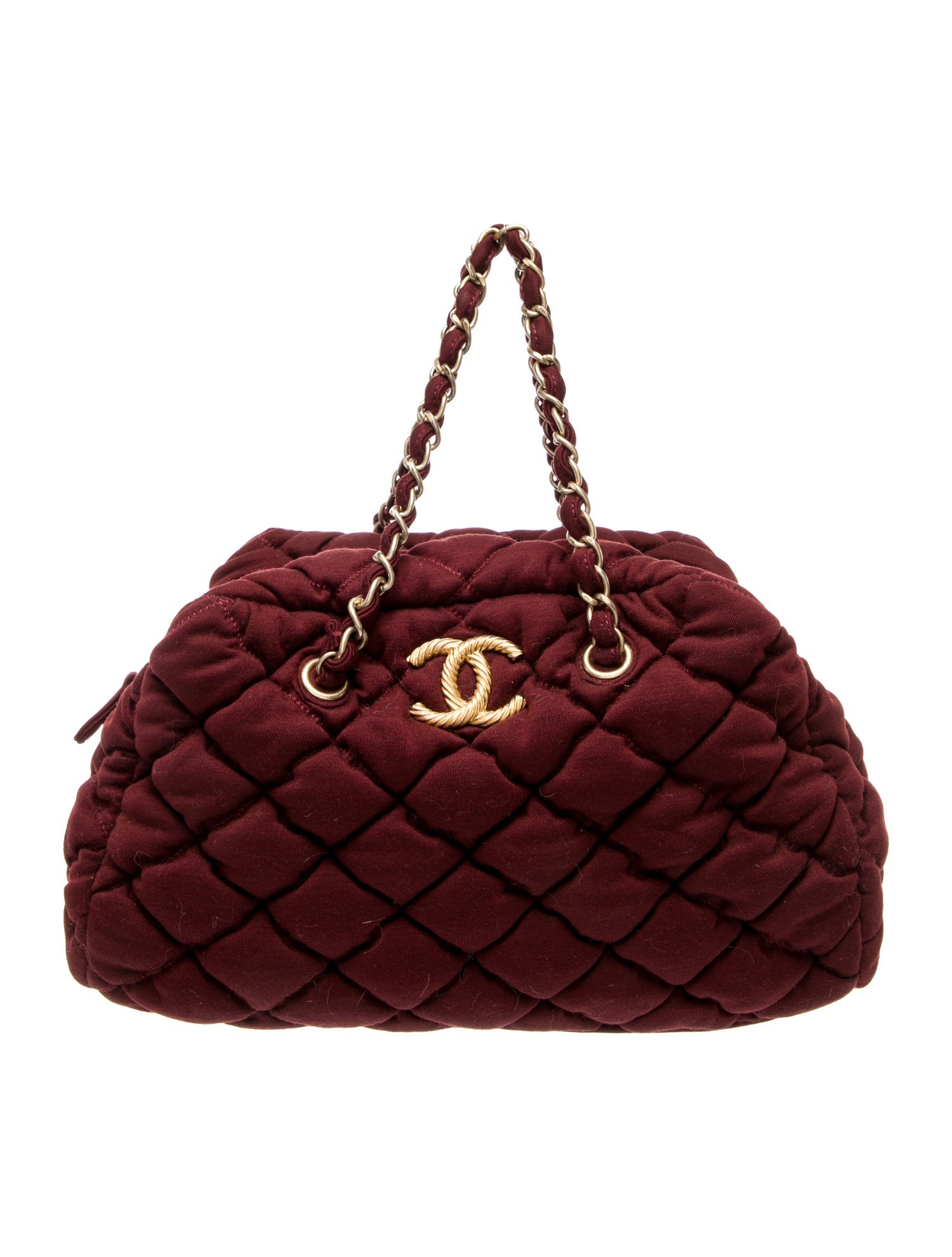 Chanel Classic Bubble Quilt Bowler Bag