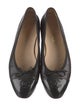 Chanel Interlocking CC Logo Lambskin Ballet Flats