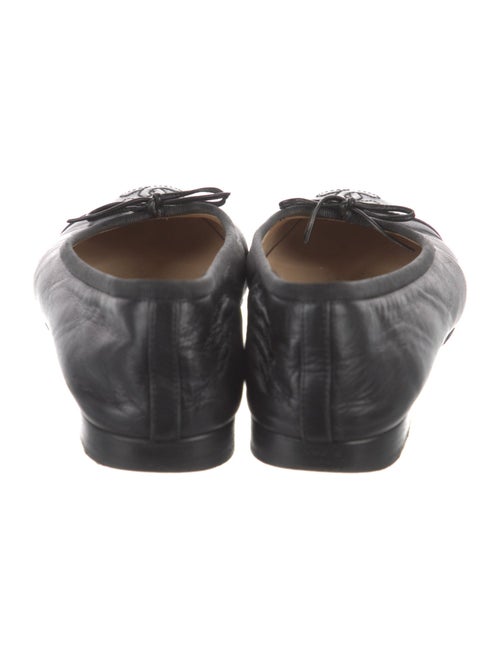 Chanel Interlocking CC Logo Lambskin Ballet Flats