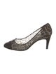 Chanel Interlocking CC Logo Mesh Pumps