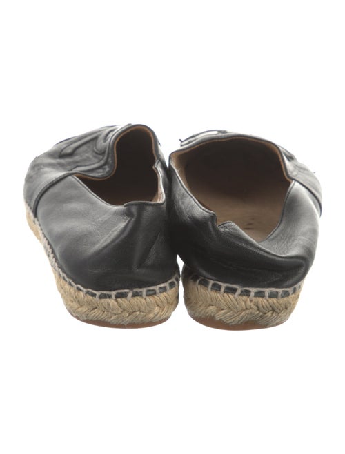 Chanel Interlocking CC Logo Lambskin Espadrilles