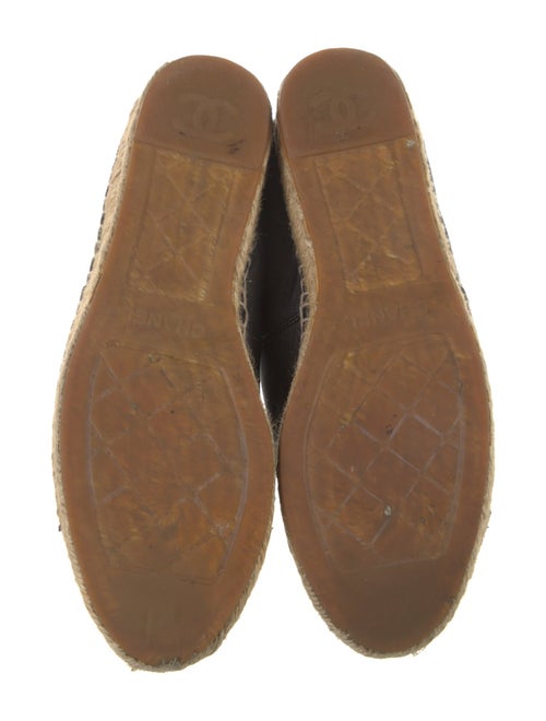 Chanel Interlocking CC Logo Lambskin Espadrilles