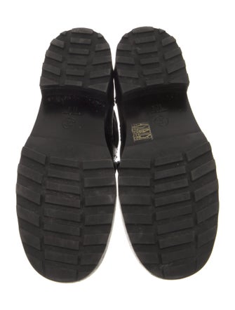 Chanel Interlocking CC Logo Leather Combat Boots