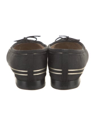 Chanel 2004 Interlocking CC Logo Ballet Flats