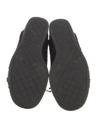 Chanel Interlocking CC Logo Tweed Sneakers