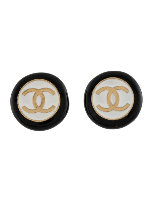 Chanel 2024 Resin CC Stud Earrings