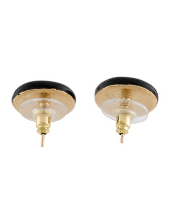 Chanel 2024 Resin CC Stud Earrings