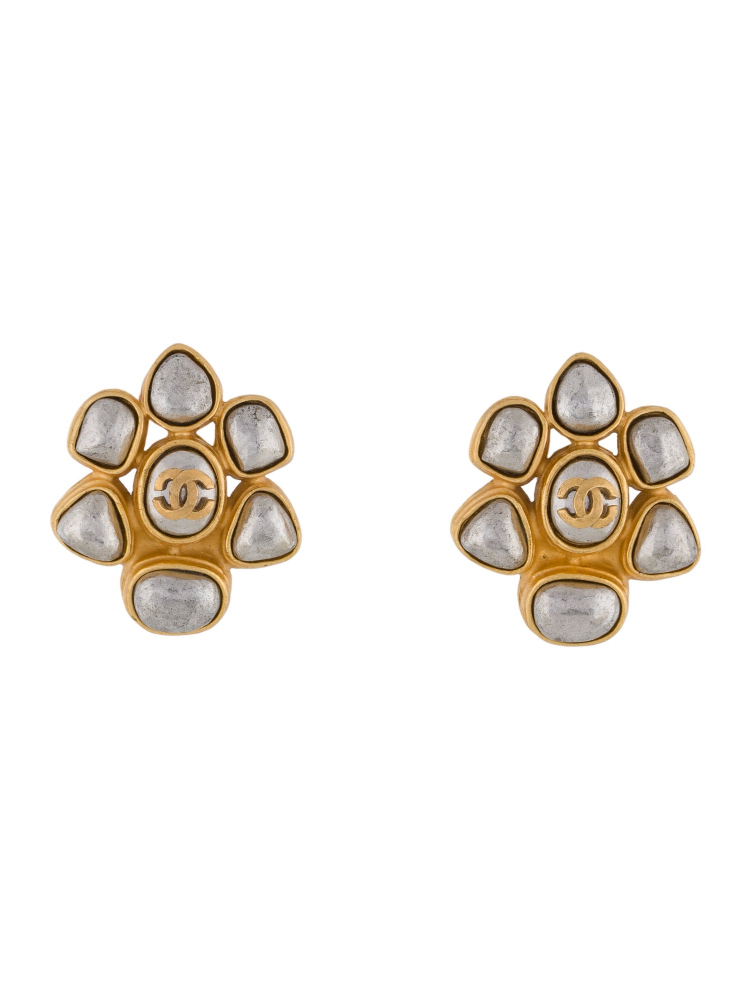 Chanel Vintage CC Clip-On Earrings
