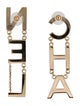 Chanel 2020 'CHA-NEL' Drop Earrings