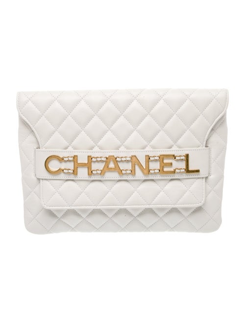 Chanel Quilted Enchained Clutch
