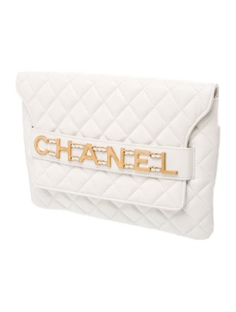 Chanel Quilted Enchained Clutch