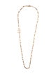 Chanel Faux Pearl & Diamond CC Twisted Chain Necklace