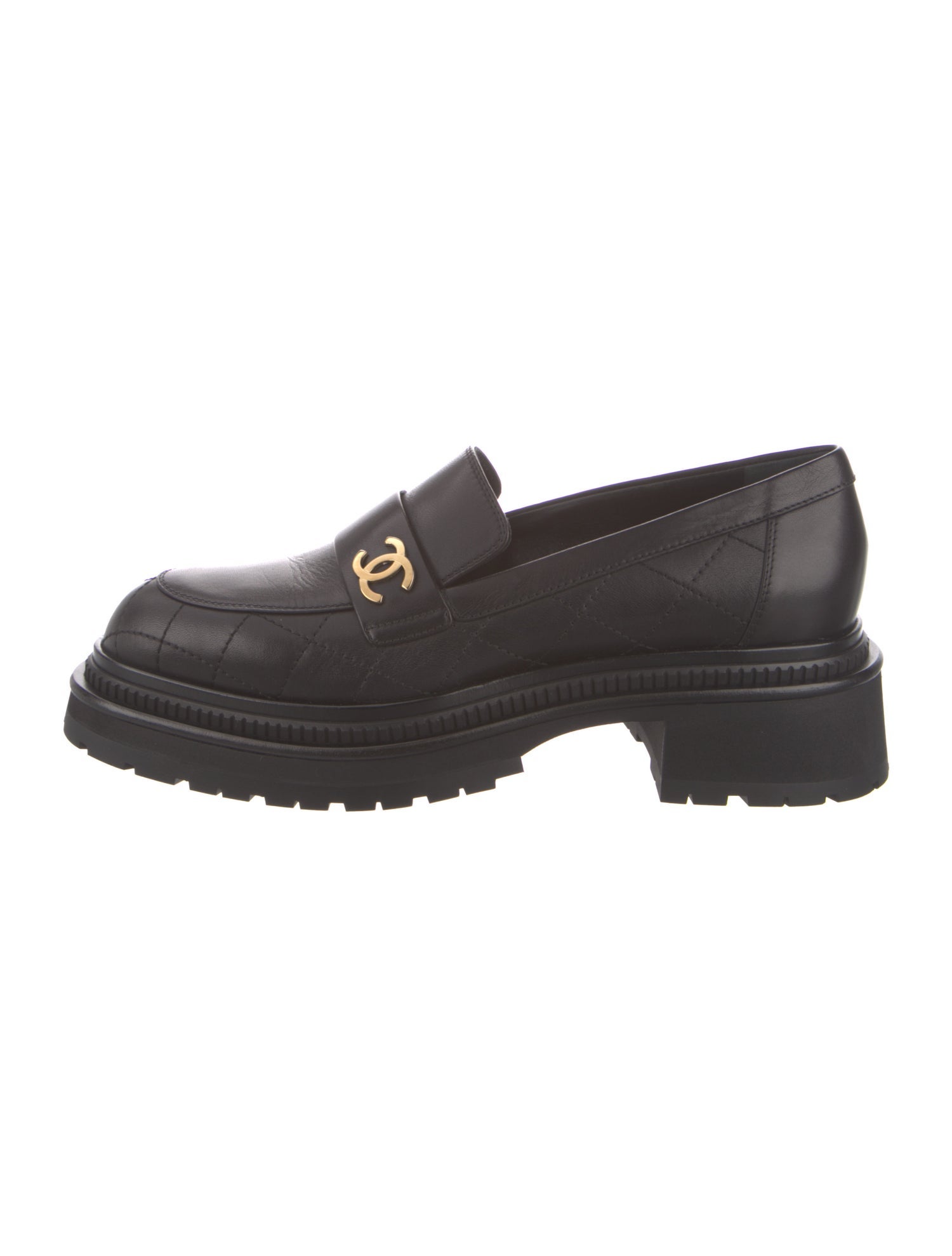 Chanel 2023 Interlocking CC Logo Loafers
