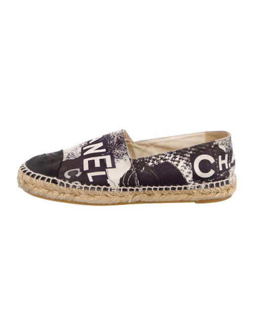 Chanel Interlocking CC Logo Canvas Espadrilles