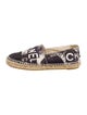 Chanel Interlocking CC Logo Canvas Espadrilles