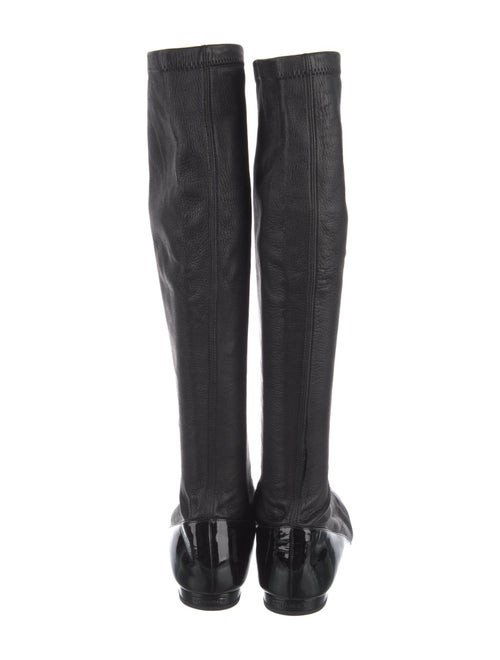 Chanel Interlocking CC Logo Leather Riding Boots