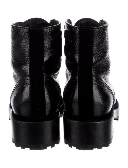 Chanel 2021 Interlocking CC Logo Combat Boots