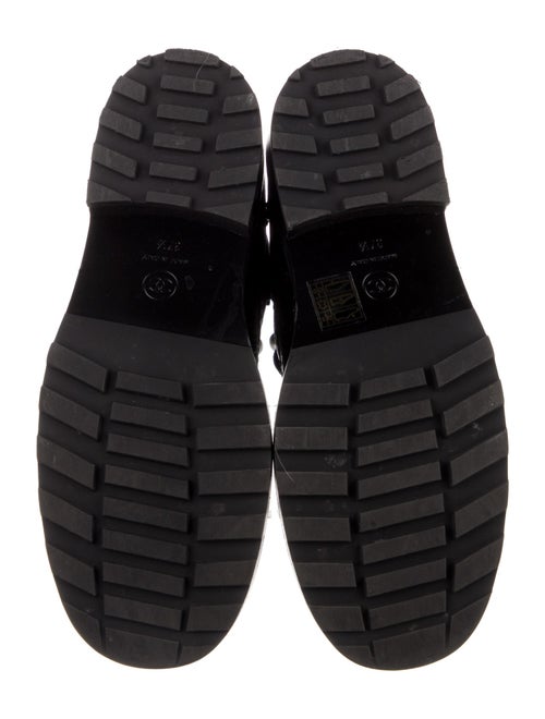 Chanel 2021 Interlocking CC Logo Combat Boots