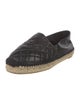 Chanel Interlocking CC Logo Leather Espadrilles