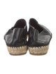 Chanel Interlocking CC Logo Leather Espadrilles