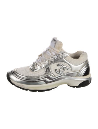 Chanel Interlocking CC Logo Mesh Chunky Sneakers