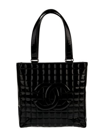Chanel Patent Chocolate Bar Tote