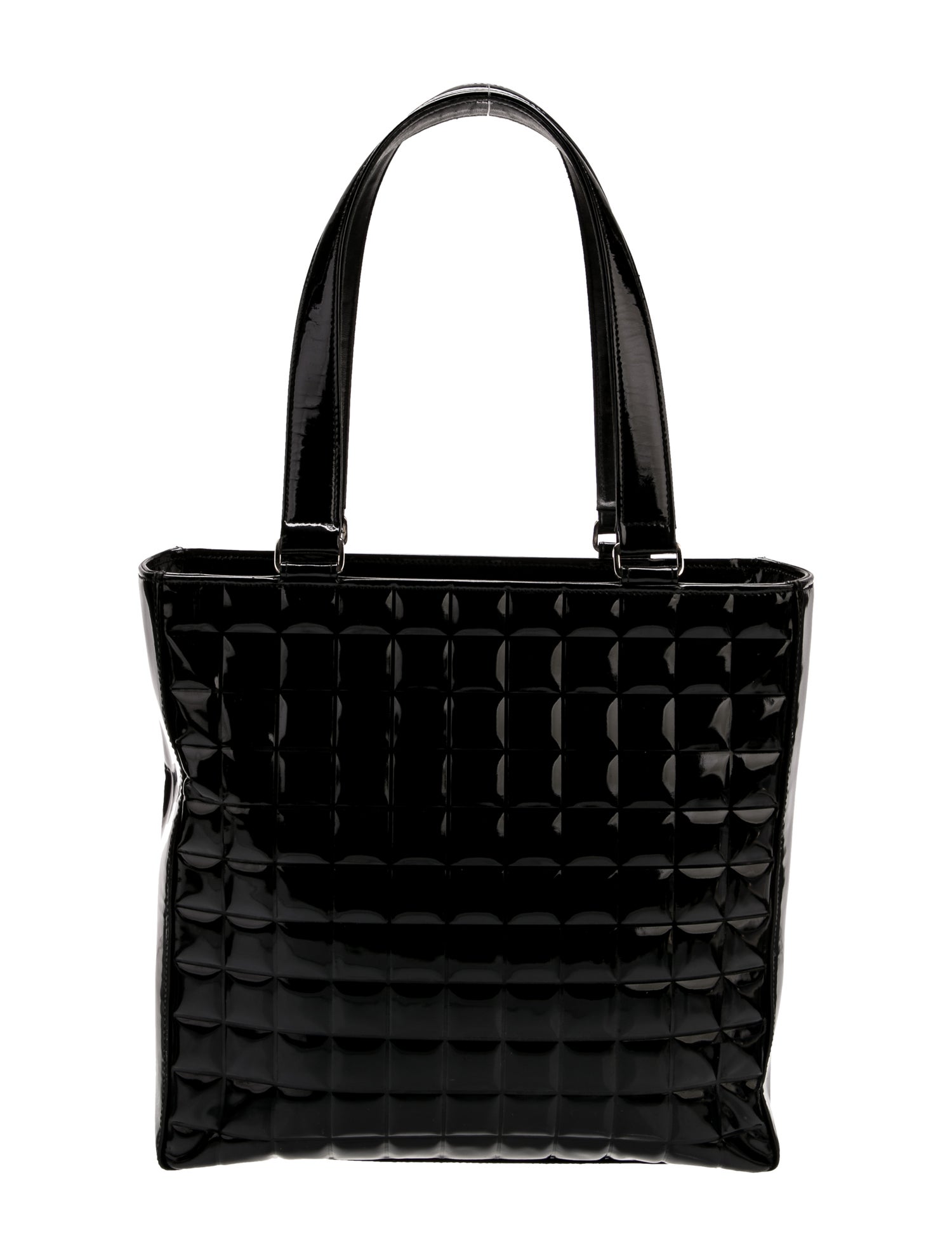 Chanel Patent Chocolate Bar Tote