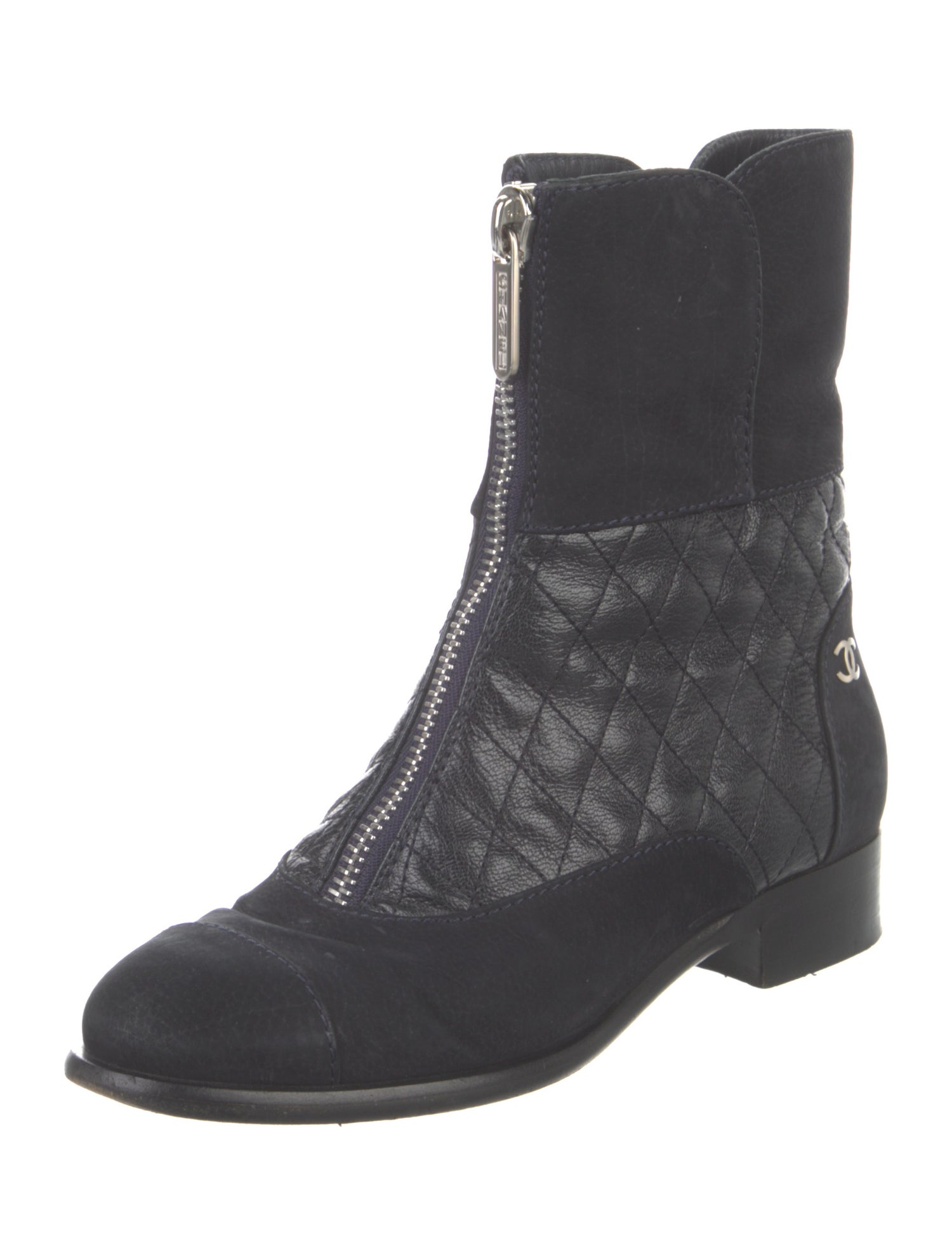 Chanel 2016 Interlocking CC Logo Boots