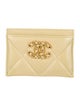 Chanel 19 Card Holder Interlocking CC Logo Card Holder