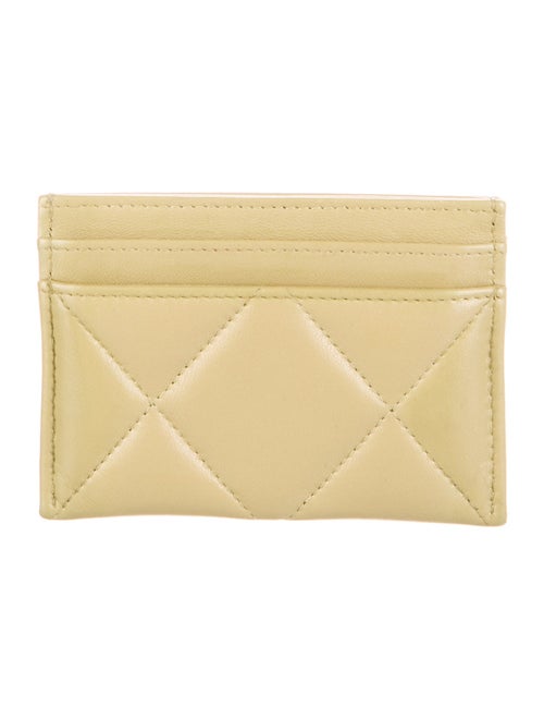 Chanel 19 Card Holder Interlocking CC Logo Card Holder