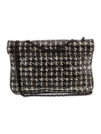 Chanel Houndstooth Python Flap Bag