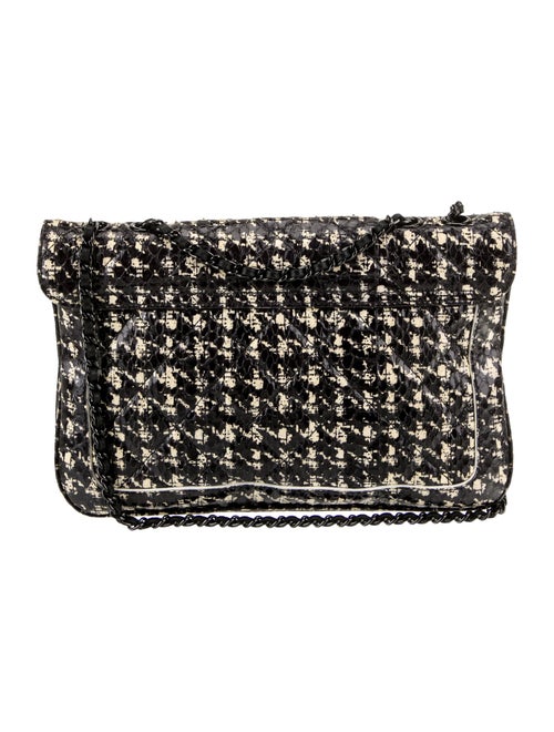 Chanel Houndstooth Python Flap Bag