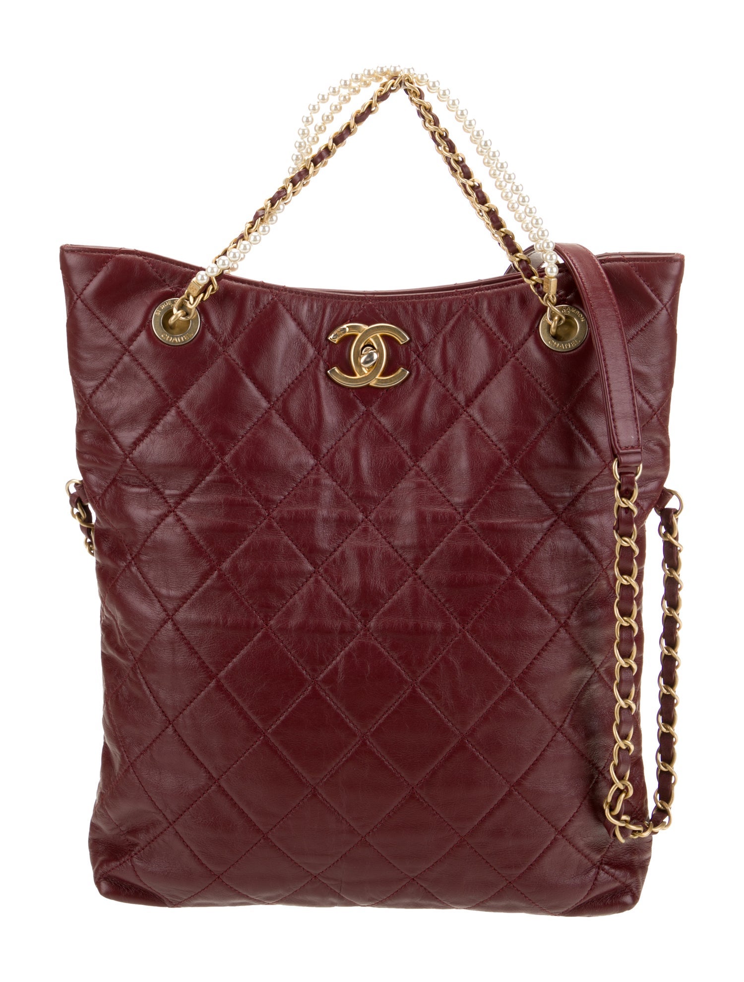 Chanel Crystal Pearls Shopping Bag