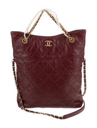 Chanel Crystal Pearls Shopping Bag