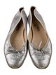Chanel Interlocking CC Logo Leather Ballet Flats