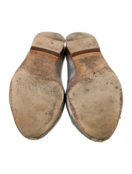 Chanel Interlocking CC Logo Leather Ballet Flats