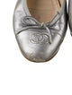Chanel Interlocking CC Logo Leather Ballet Flats