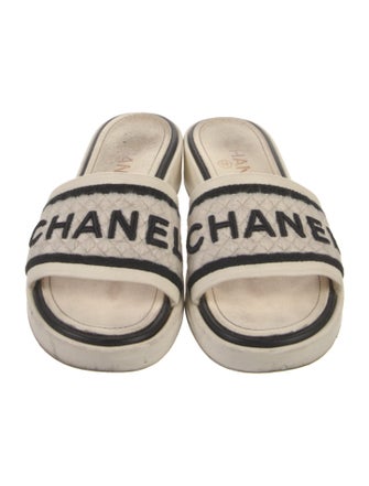 Chanel 2021 Interlocking CC Logo Slides