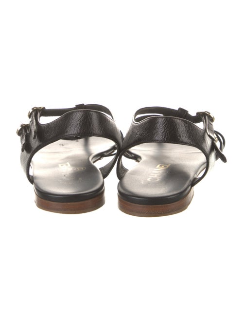 Chanel 2016 Interlocking CC Logo T-Strap Sandals