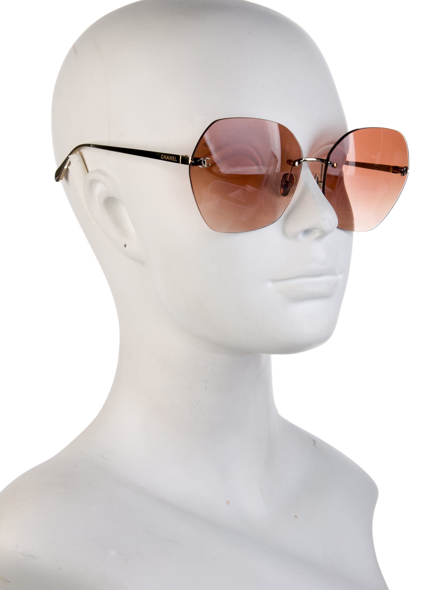 Chanel Interlocking CC Logo Oversize Sunglasses