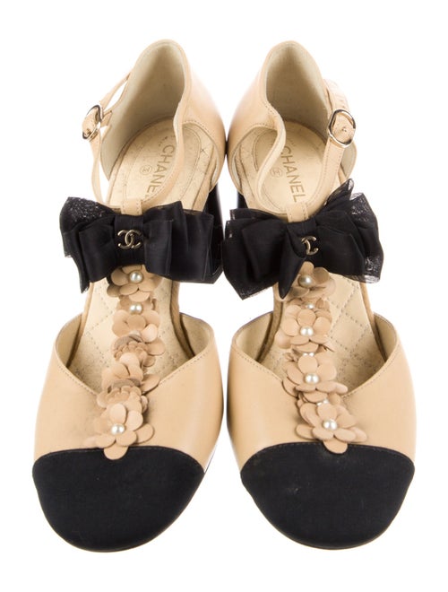 Chanel 2017 Interlocking CC Logo T-Strap Pumps