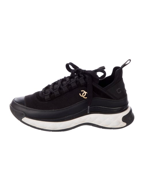 Chanel Interlocking CC Logo Calfskin Sneakers