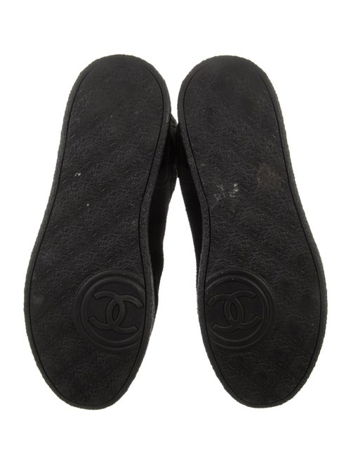 Chanel Interlocking CC Logo Suede Boots