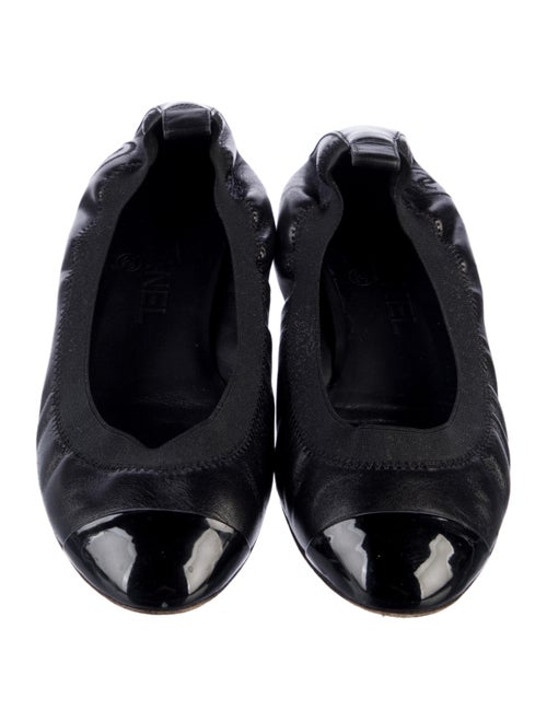 Chanel 2011 Interlocking CC Logo Ballet Flats