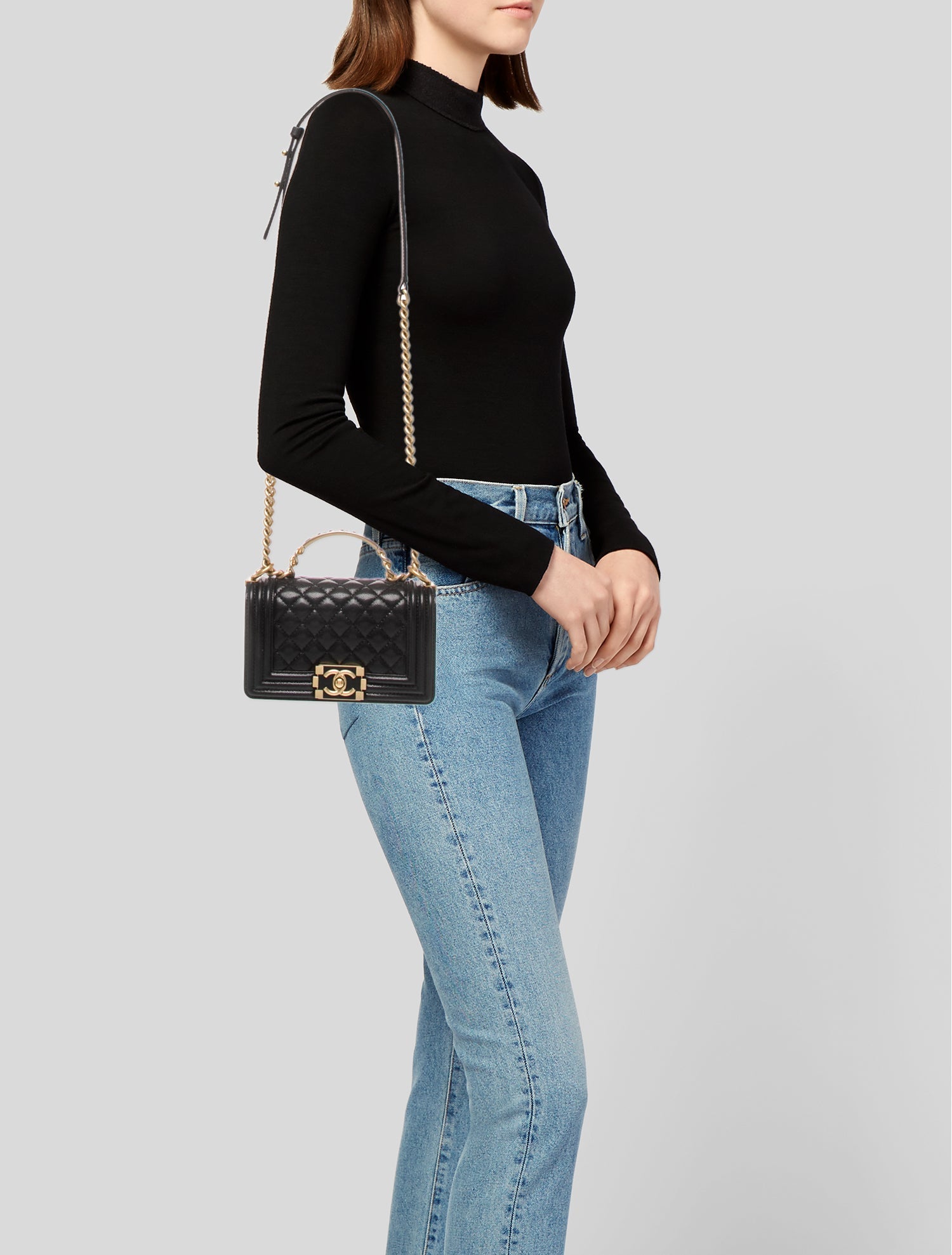 Chanel Small Boy Top Handle Bag